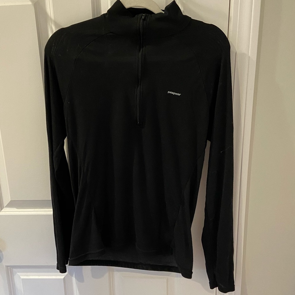 Patagonia Black Zip Up Sweater